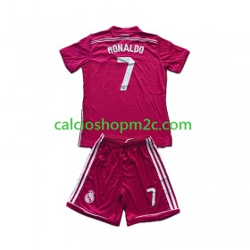Real Madrid Cristiano Ronaldo 7 2014-2015 Retro Bambino Maglia Trasferta Manica Corta